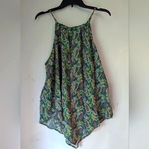 Maurices XL  high neck strappy flowy blouse